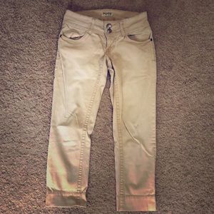 Capri length khakis